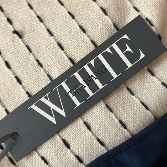 Vera wang one shoulder dress with satin sash. - Picture 5 of 7